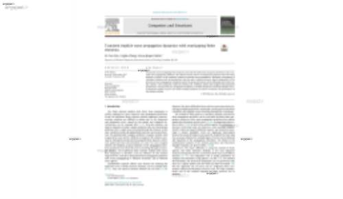 Transient implicit wave propagation dynamics with overlapping finite elements